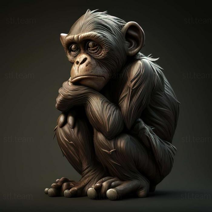 monkey 3d model